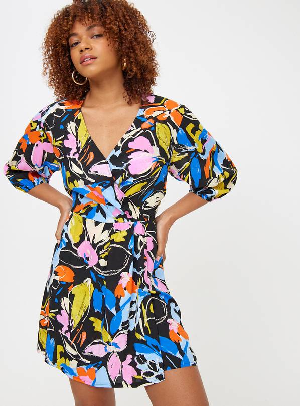 Black Floral Woven Playsuit 20